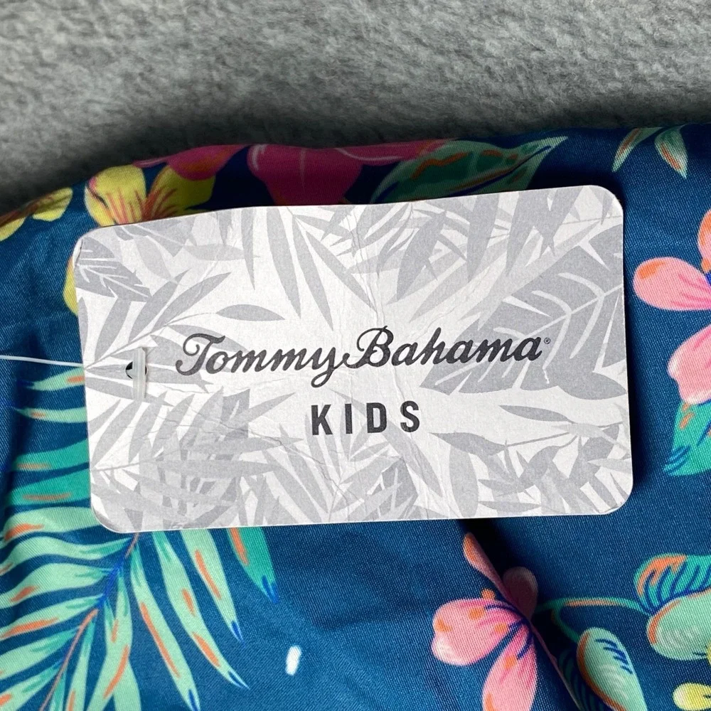 Tommy Bahama Swim Trunks Kids XL 14 Blue‎ Tropical Pineapple Watermelon Summer